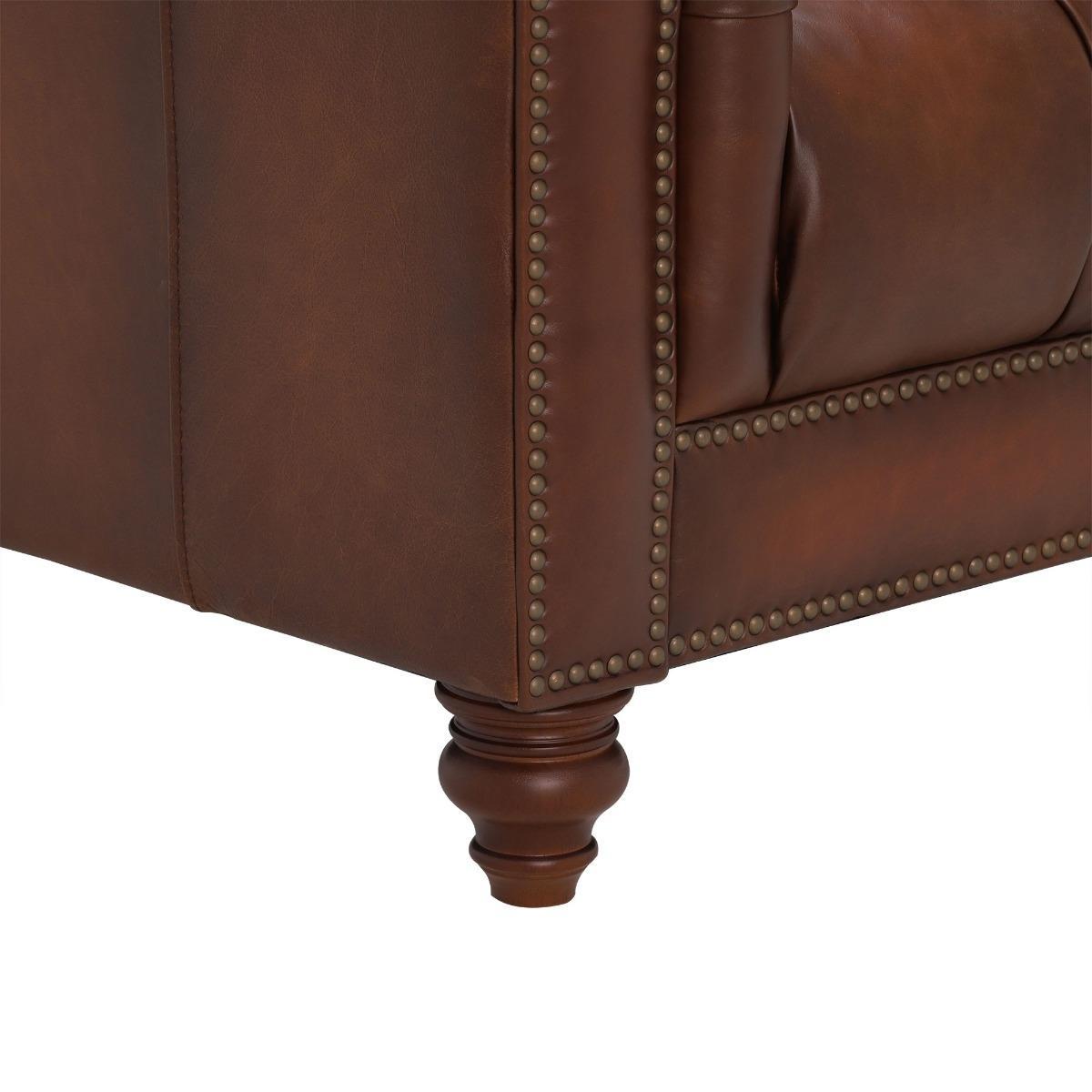 Ullswater Leather Club Chair, Vintage Tabac – image 5