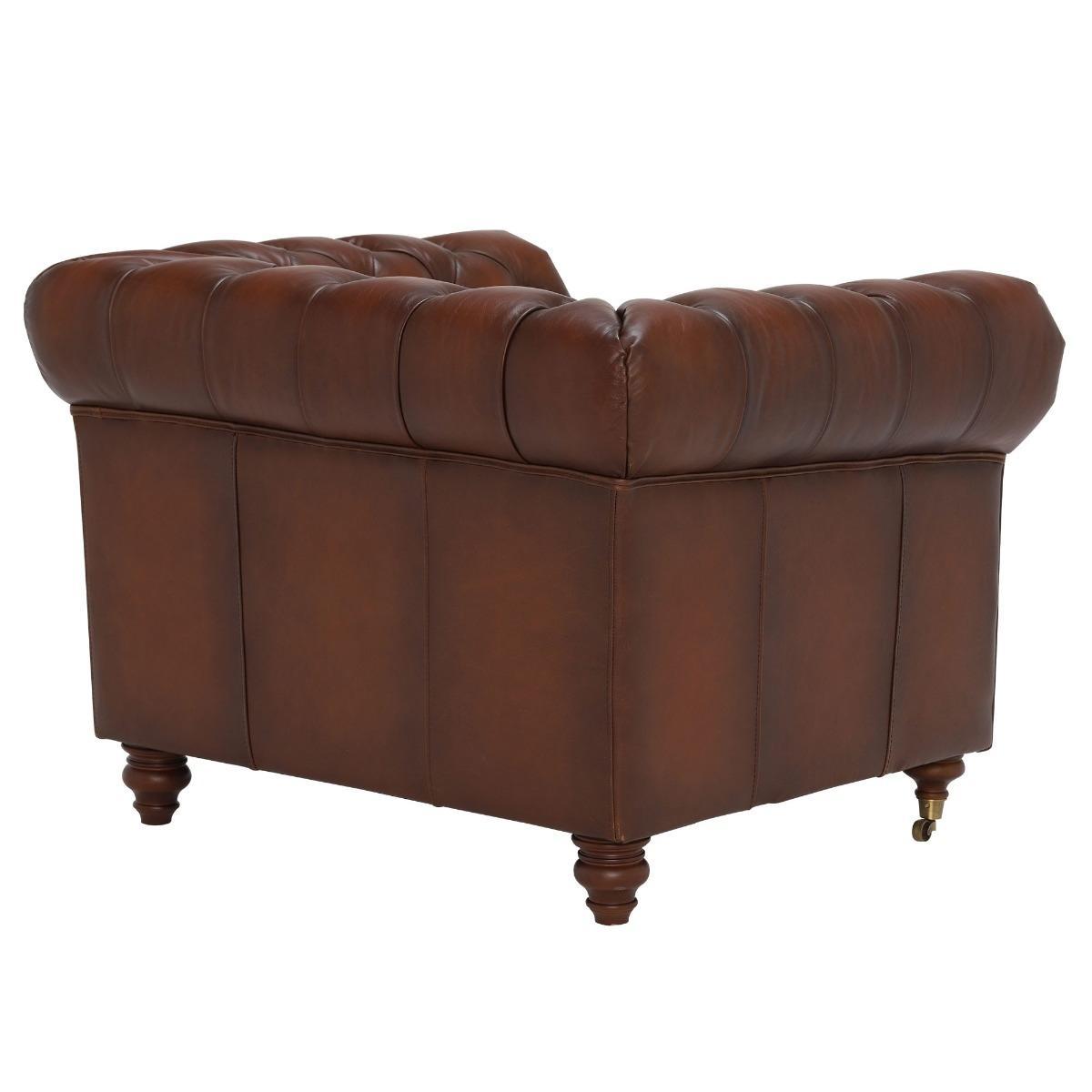 Ullswater Leather Club Chair, Vintage Tabac – image 6