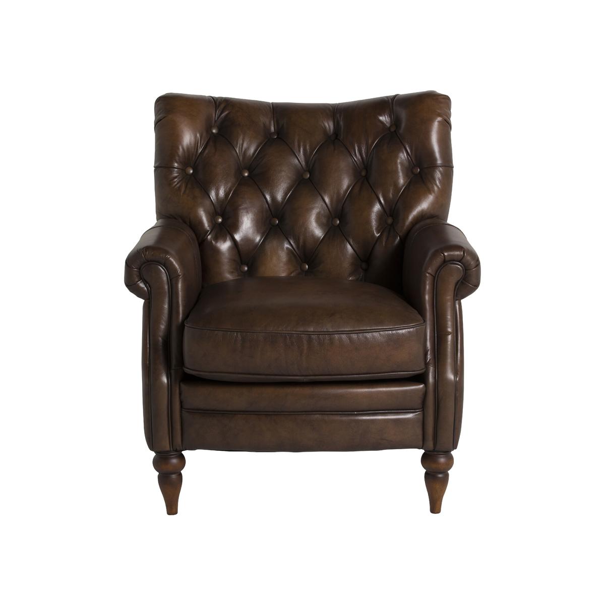 Whistler Wing Armchair, Brown Leather | Barker & Stonehouse – image 2
