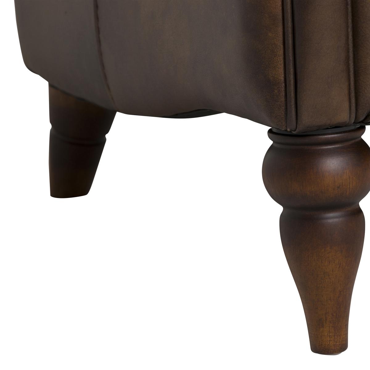 Whistler Wing Armchair, Brown Leather | Barker & Stonehouse – image 4