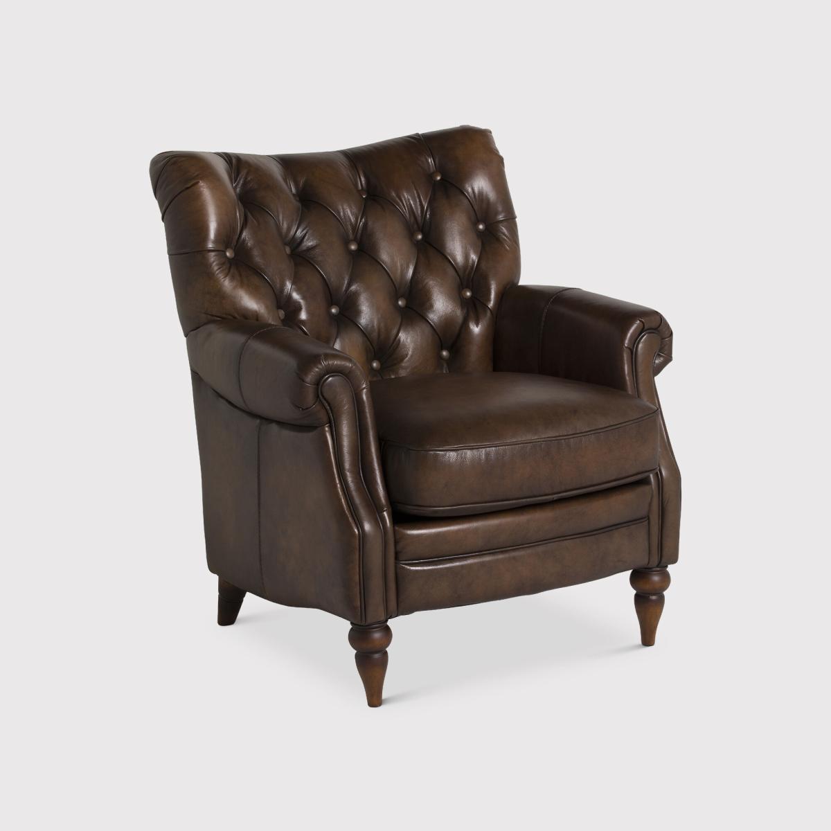 Whistler Wing Armchair, Brown Leather | Barker & Stonehouse – image 1