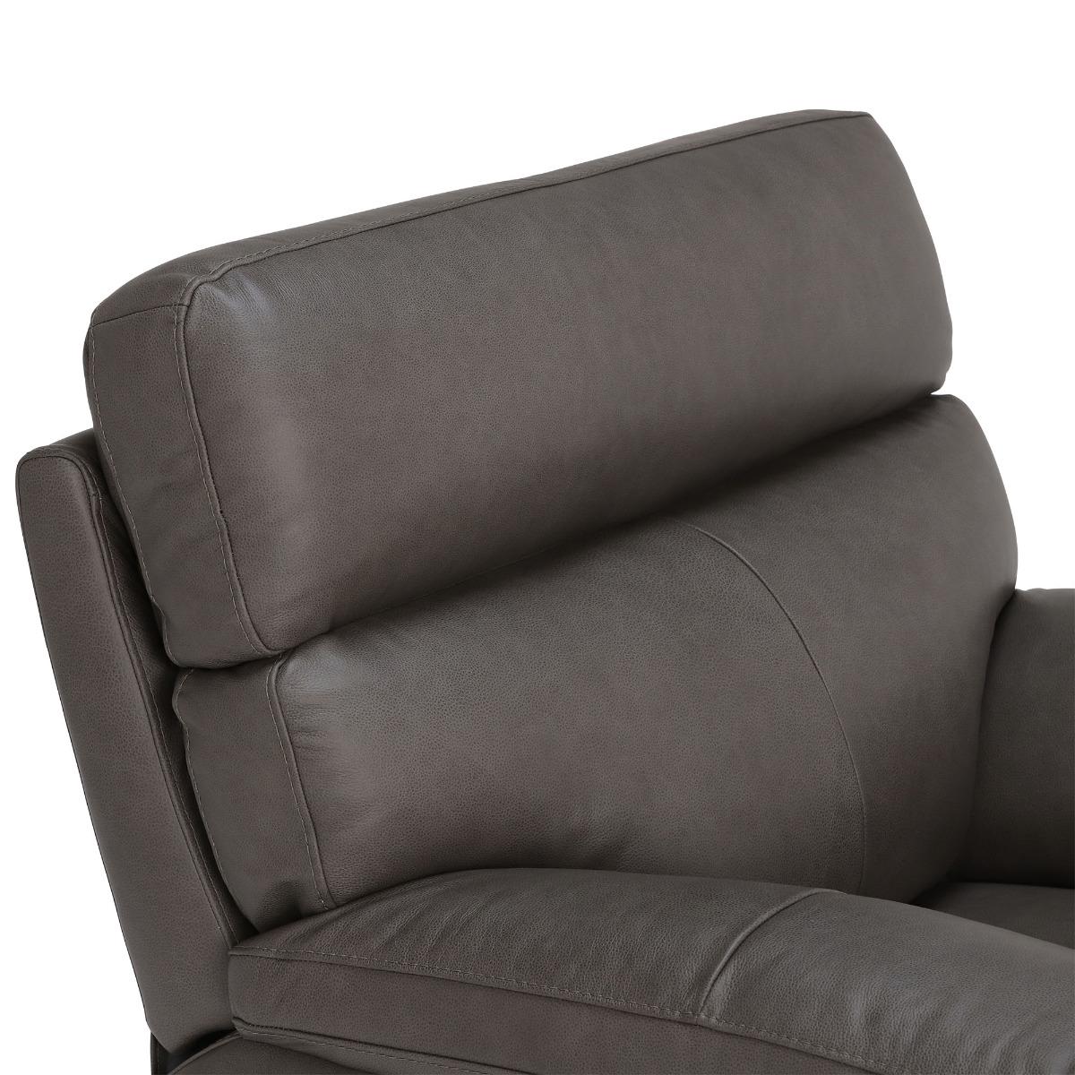 Clark Armchair With Power Motion Recliner, Brown Leather | Barker & Stonehouse – image 3
