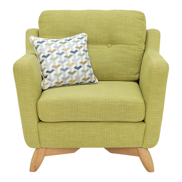Ercol Cosenza Fabric Armchair, Green – image 4