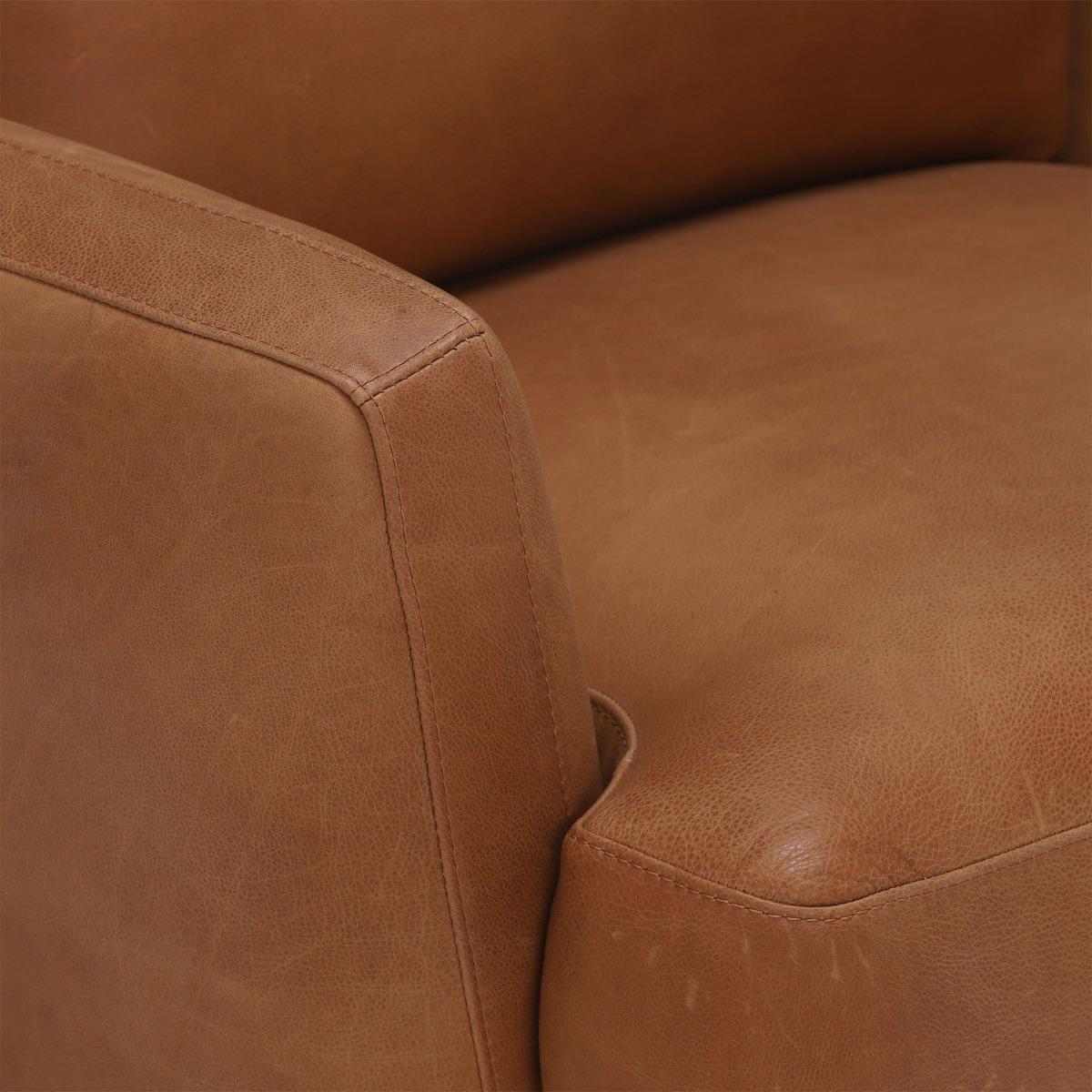 Pax Leather Maxi Armchair, Brown | Barker & Stonehouse – image 3