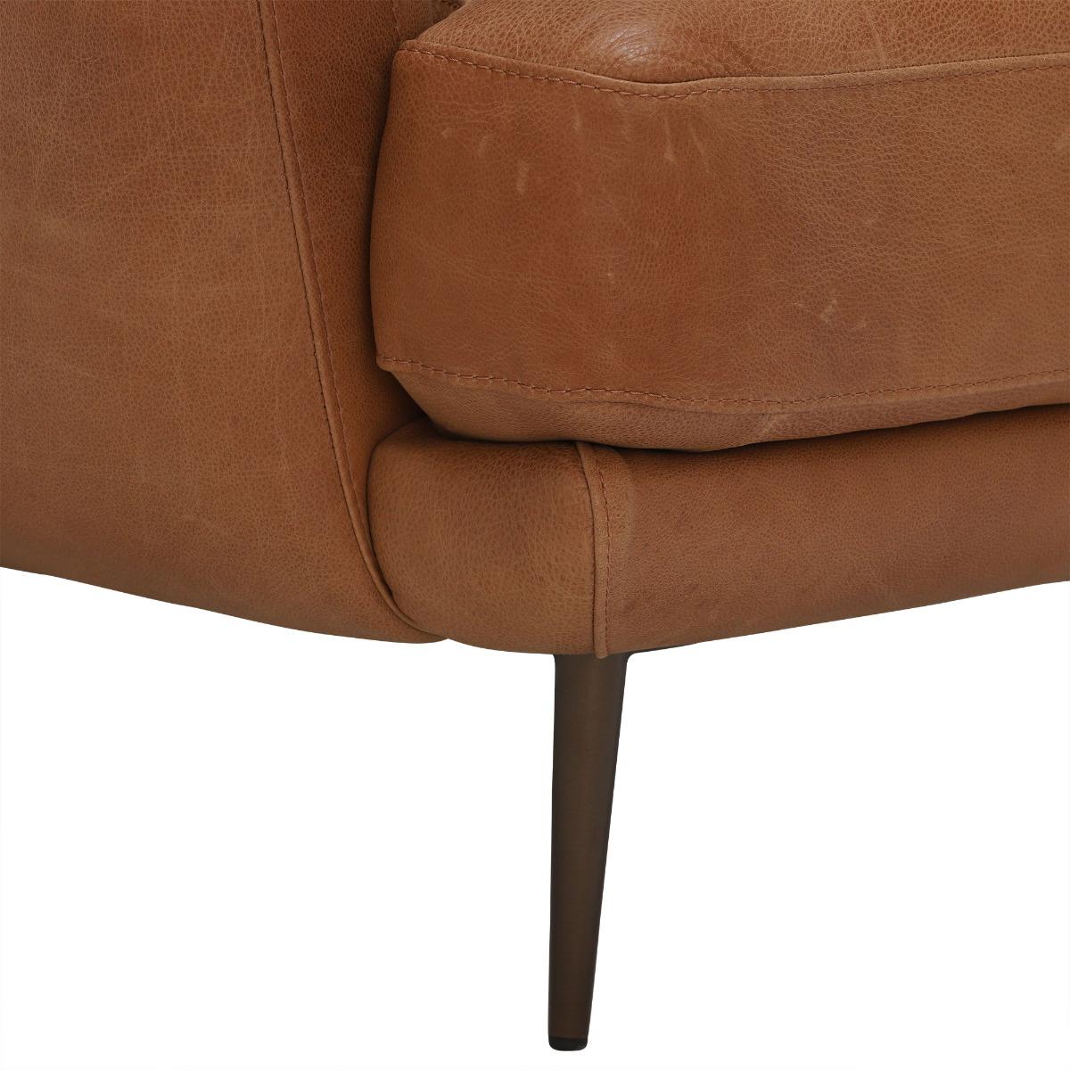 Pax Leather Maxi Armchair, Brown | Barker & Stonehouse – image 4