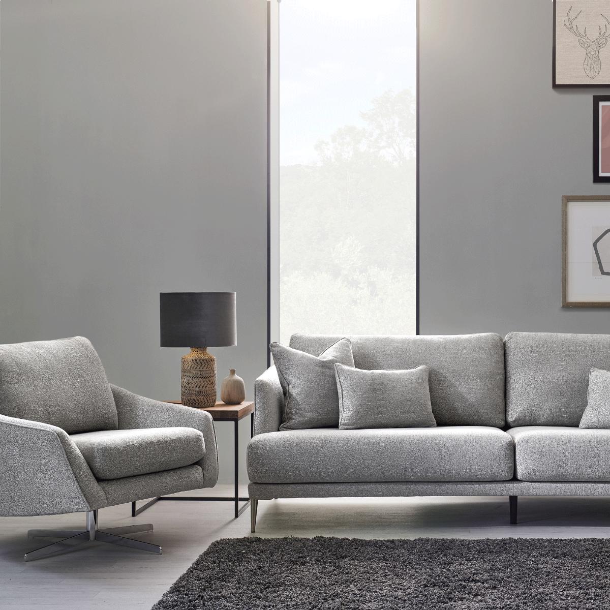 Alessi Lounge Swivel Armchair Fabric | Barker & Stonehouse – image 2