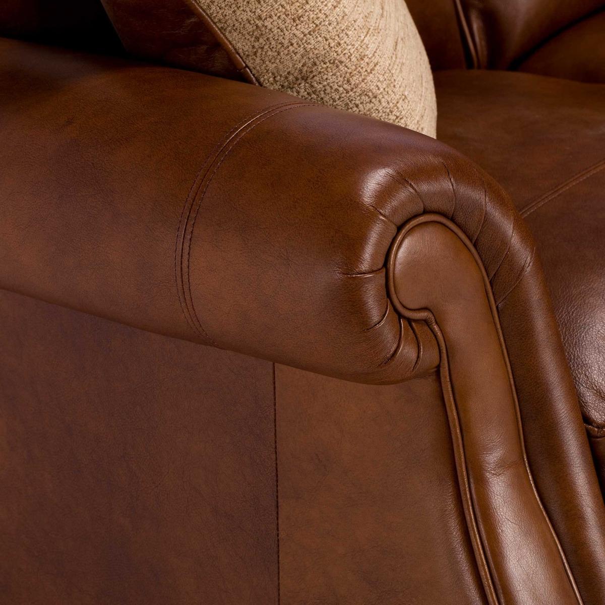 Parker Knoll Meredith Leather Armchair, Brown | Barker & Stonehouse – image 3