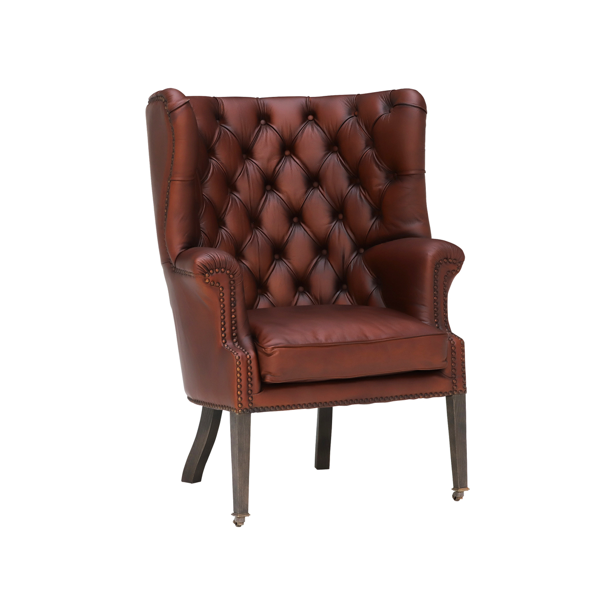 Swithun Leather Armchair, Caramel Café Matt – image 1