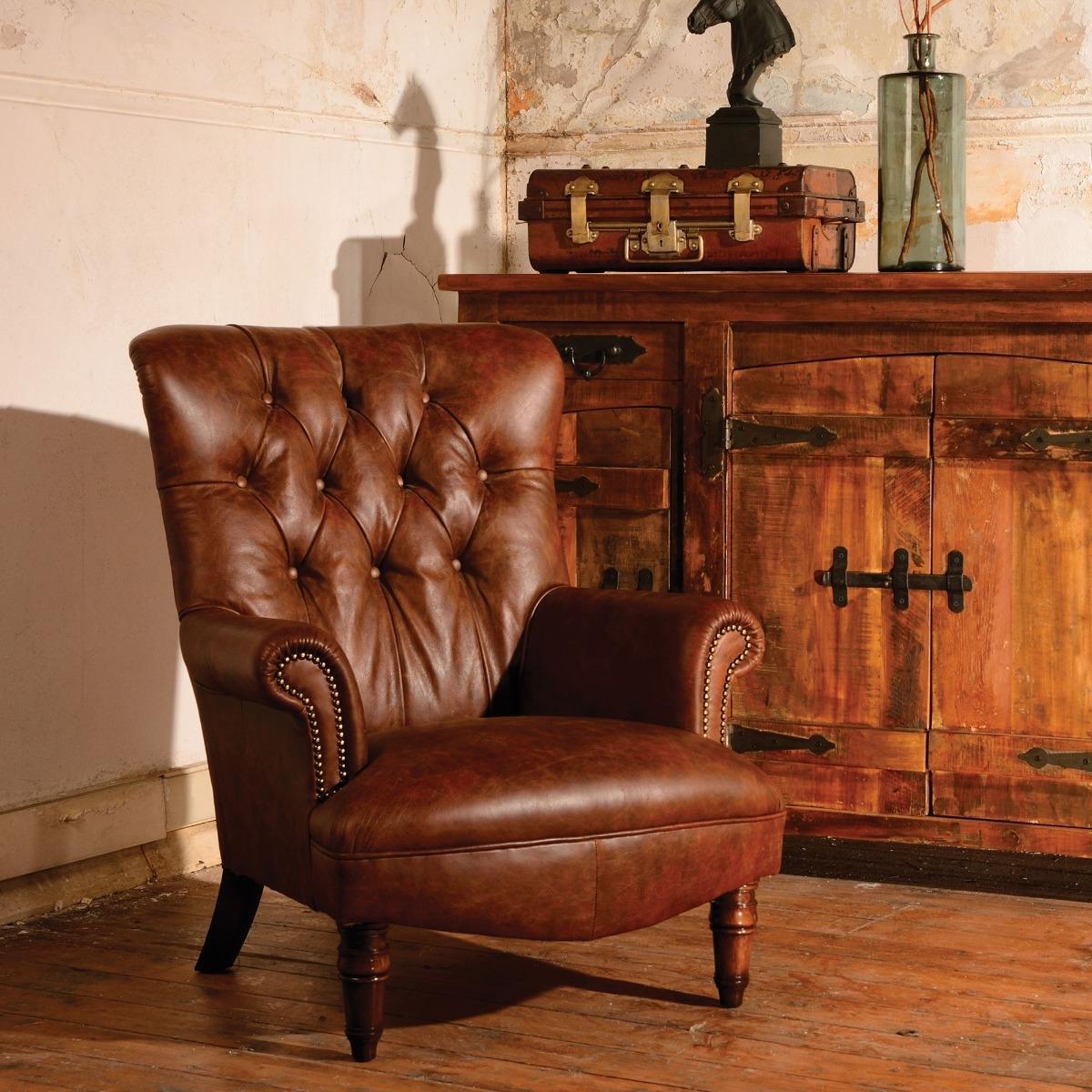 Harris Tweed Calvay Chair Leather – image 2