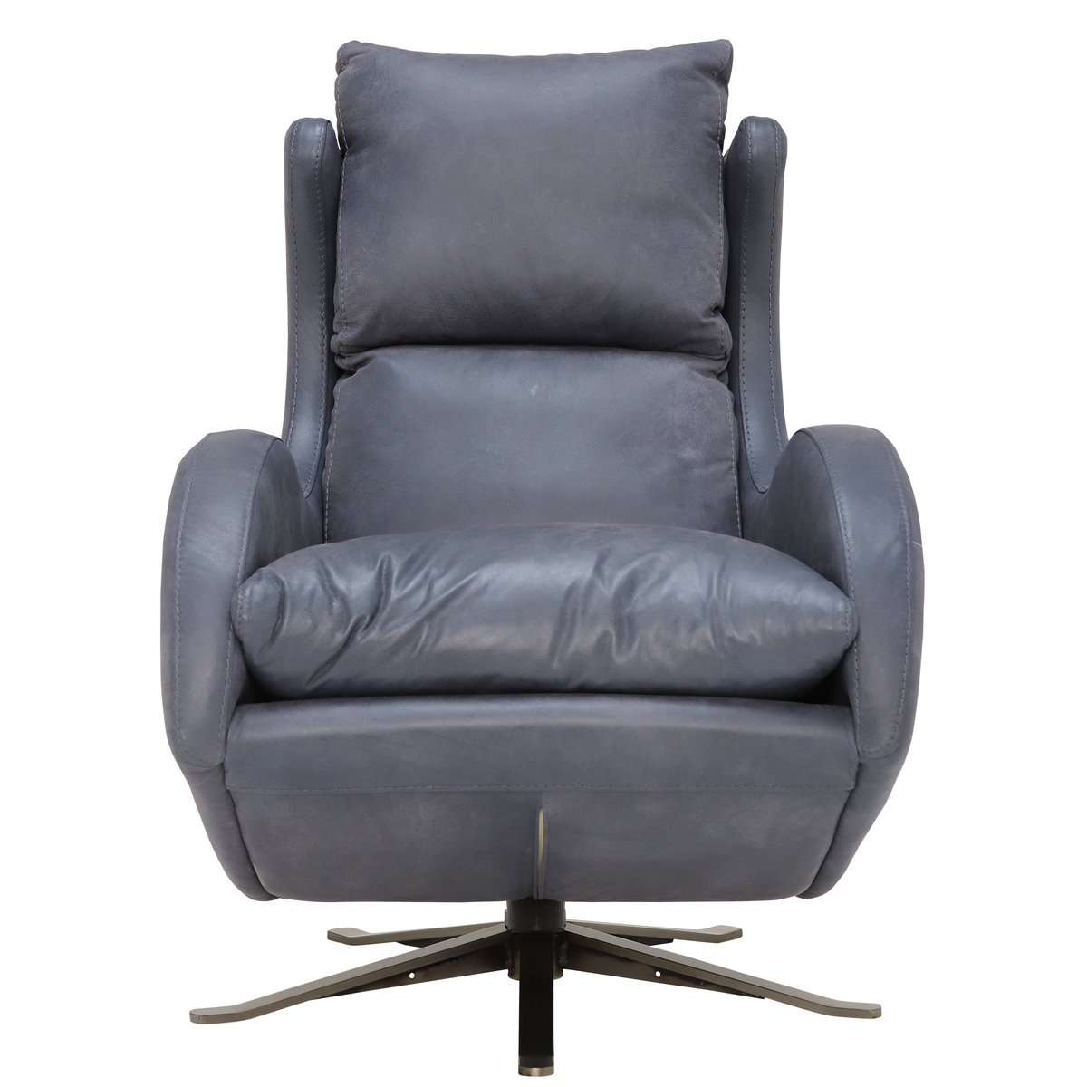 Fama Lenny Rocking Swivel Armchair, Leather – image 3