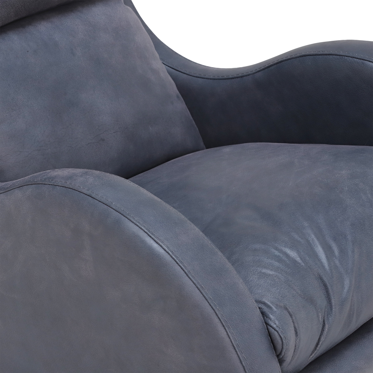 Fama Lenny Rocking Swivel Armchair, Leather – image 5
