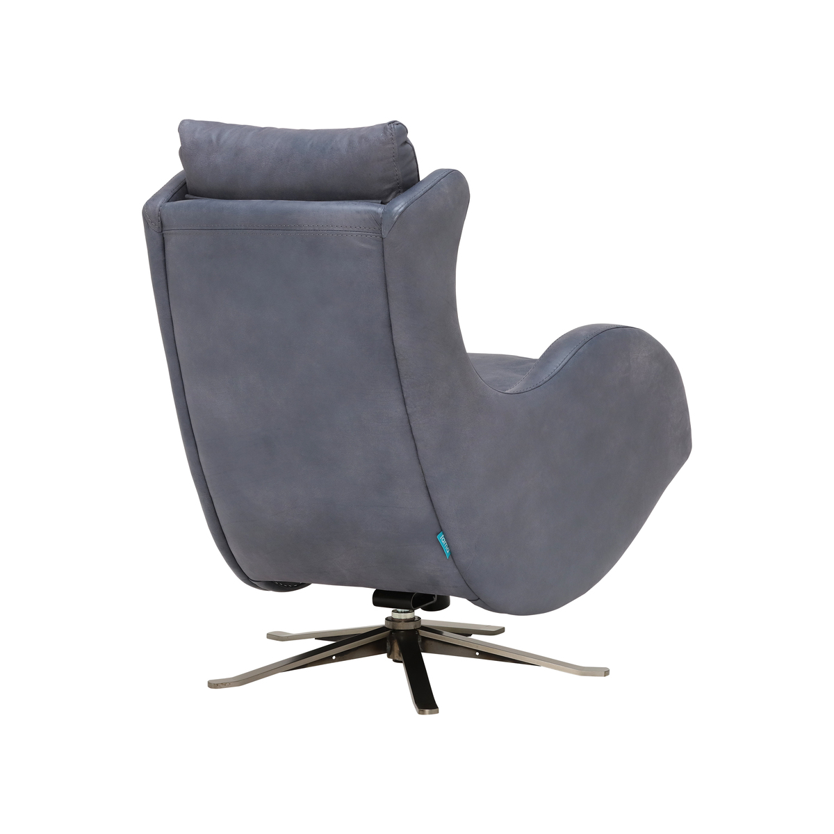 Fama Lenny Rocking Swivel Armchair, Leather – image 2