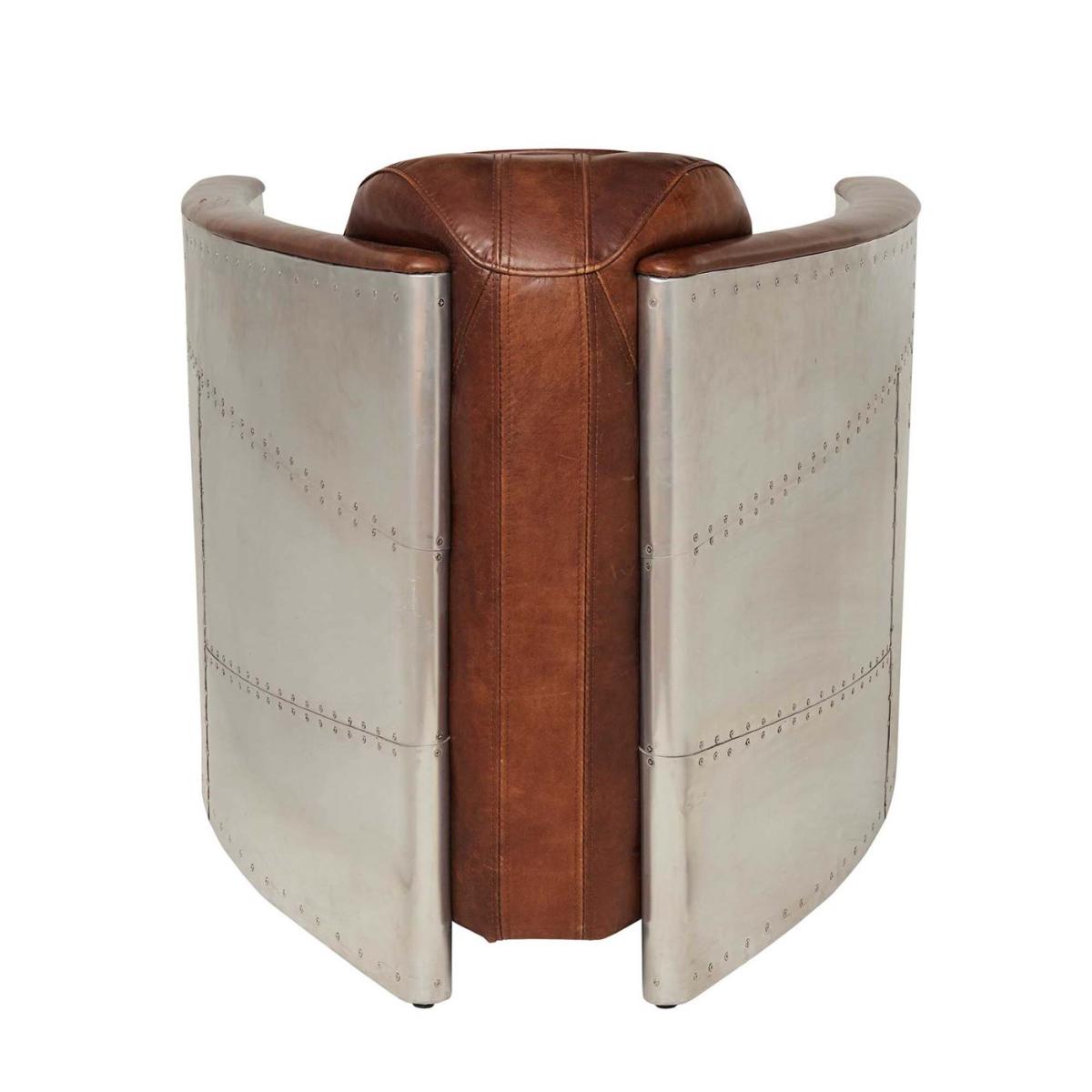 Timothy Oulton Aviator Tomcat Armchair, Brown Leather | Barker & Stonehouse – image 3