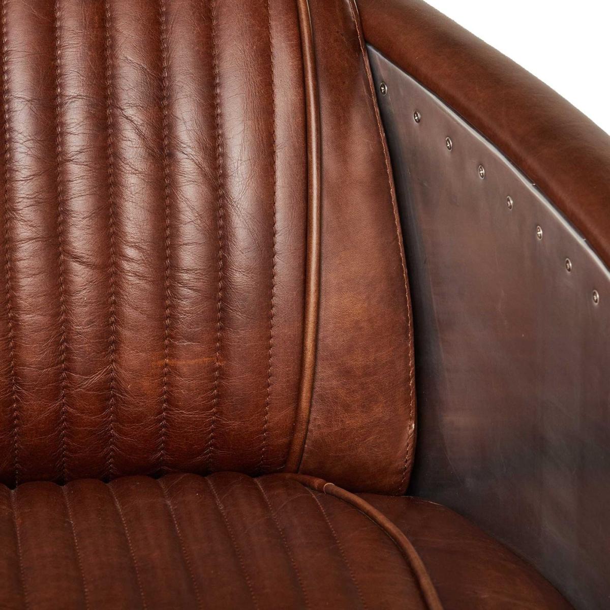 Timothy Oulton Aviator Tomcat Armchair, Brown Leather | Barker & Stonehouse – image 5