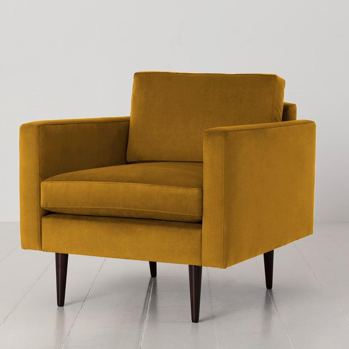 Mustard Model 01 Velvet Armchair – image 2