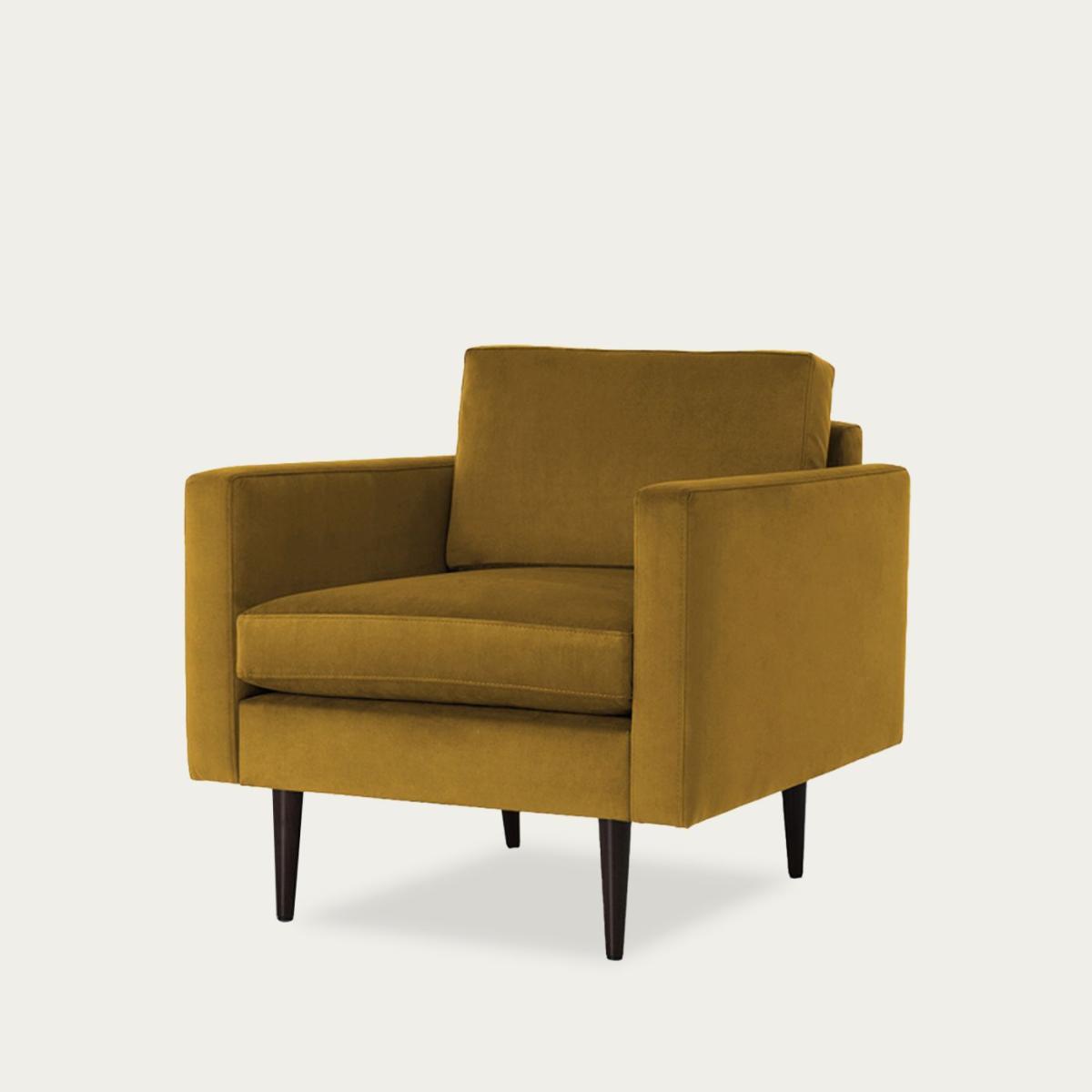 Mustard Model 01 Velvet Armchair – image 6