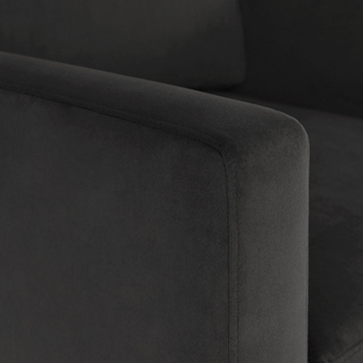 Charcoal Model 02 Velvet Armchair – image 3