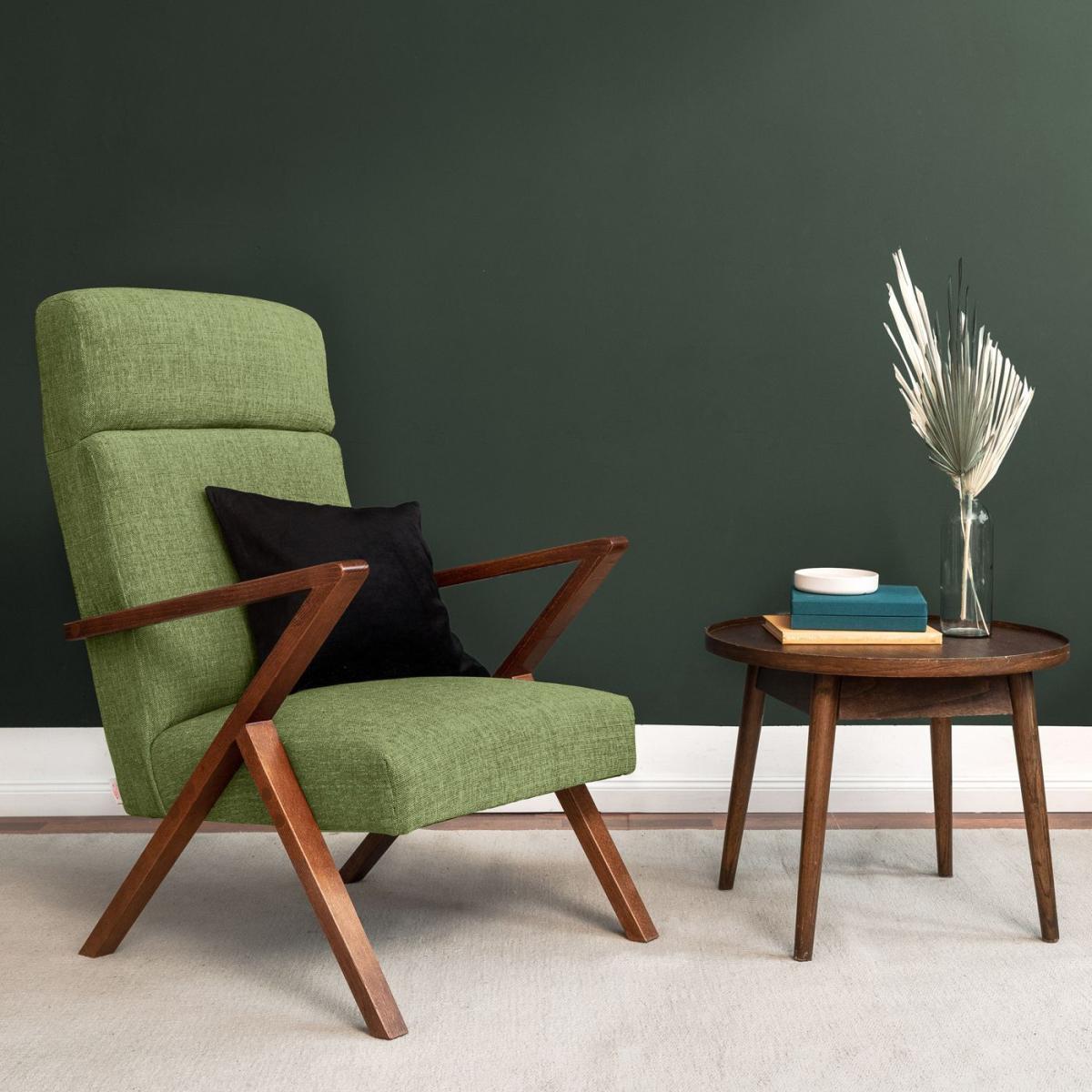 Moss Green Retrostar Lounge Chair Facility Line – image 2