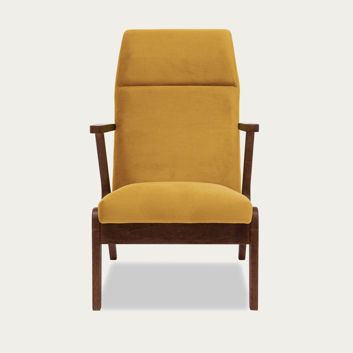 Amber Apollo Lounge Chair Premium Velvet Line – image 3