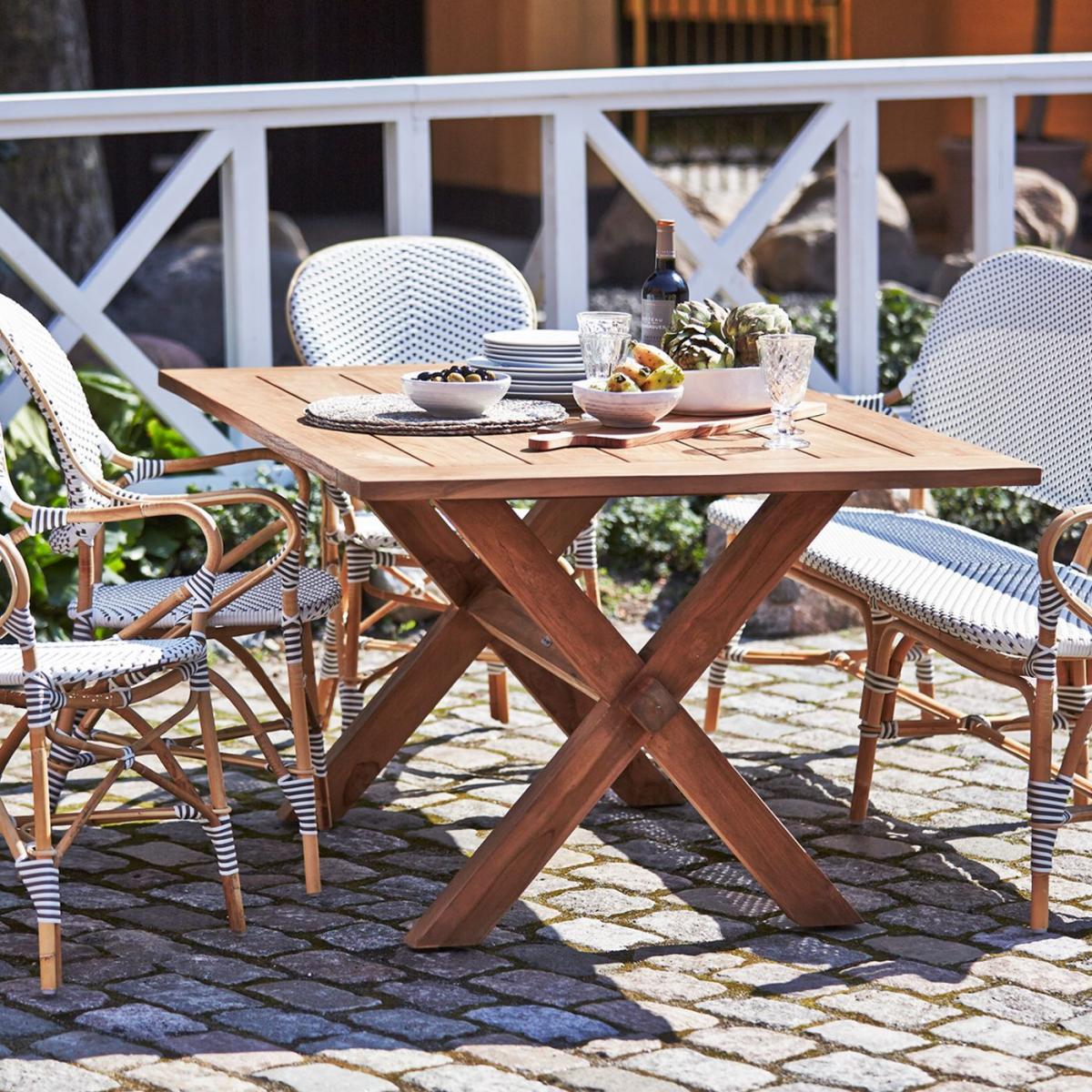 White w/Cappuchino Dot Isabell Dining Armchair – image 3