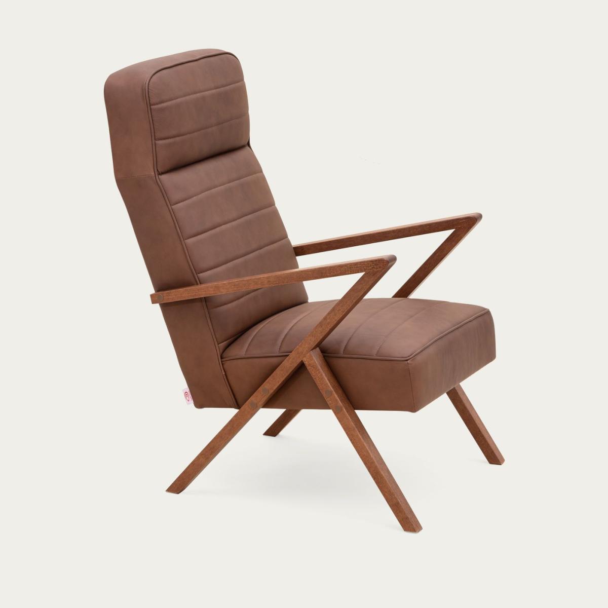 Brown Retrostar Lounge Chair Leather – image 4