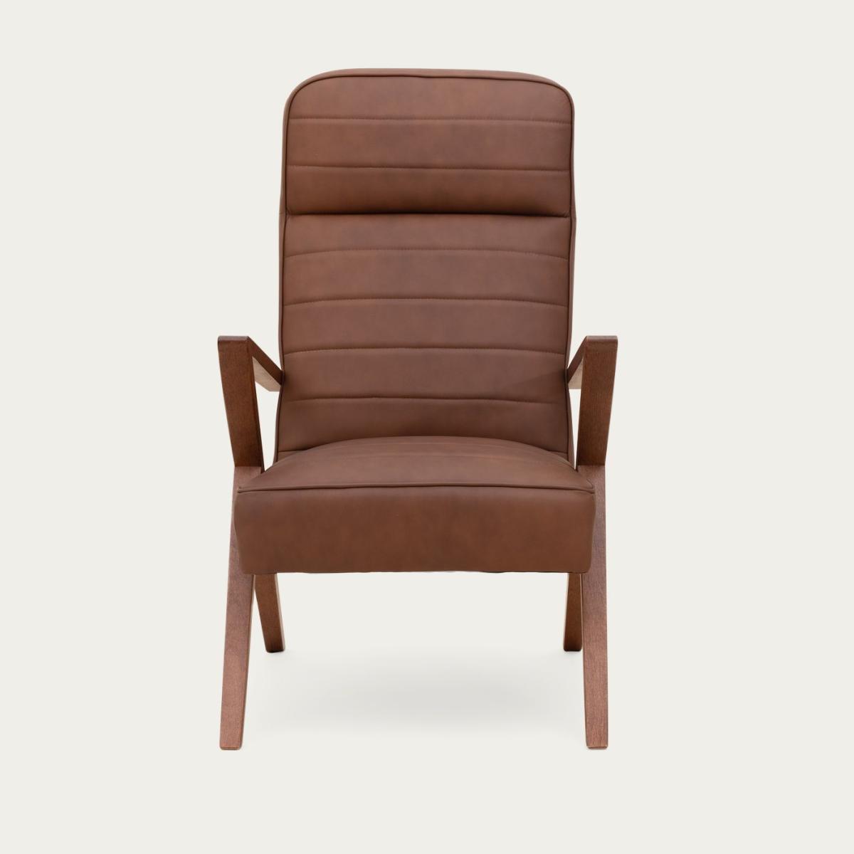 Brown Retrostar Lounge Chair Leather – image 5