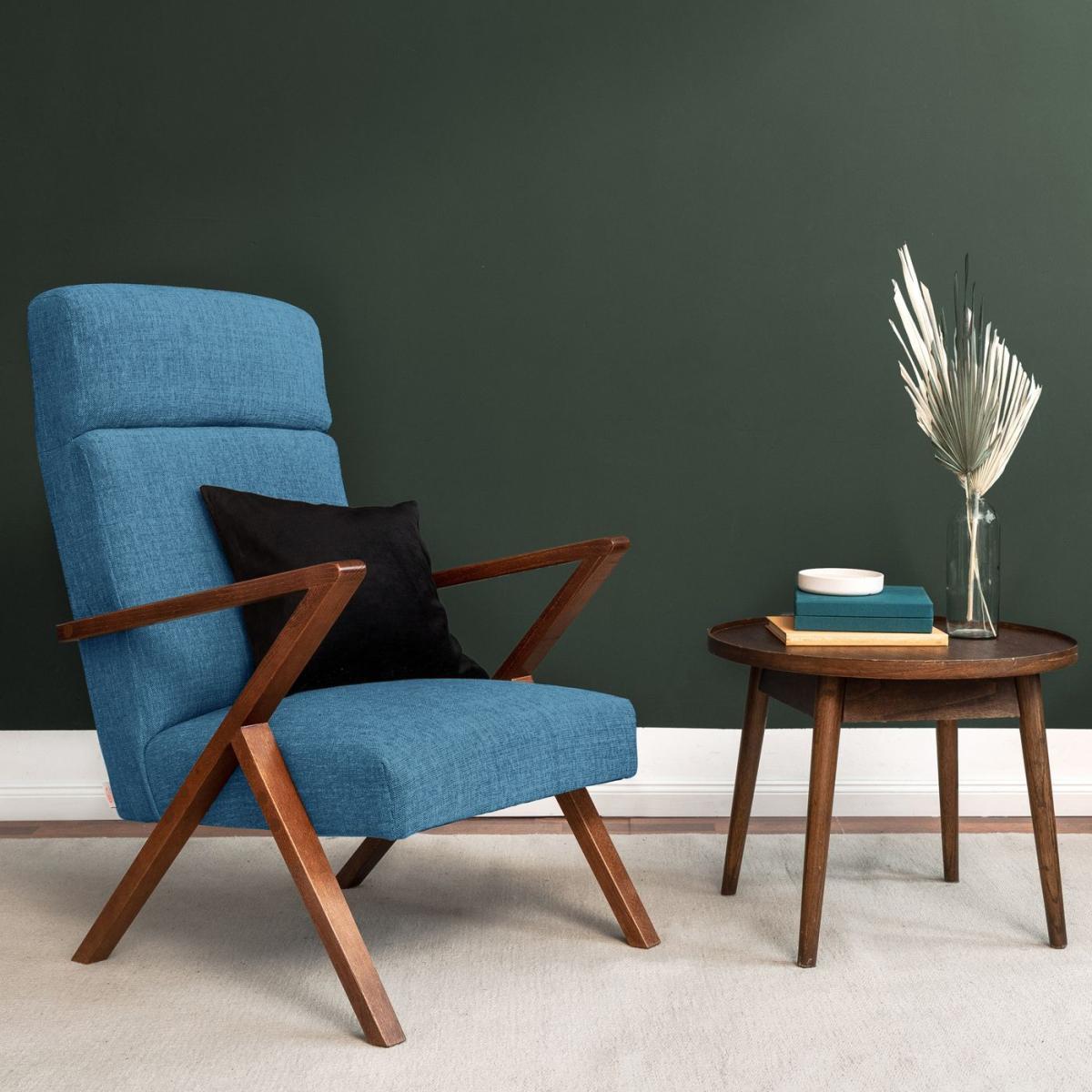 Denim Blue Retrostar Lounge Chair Facility Line – image 2