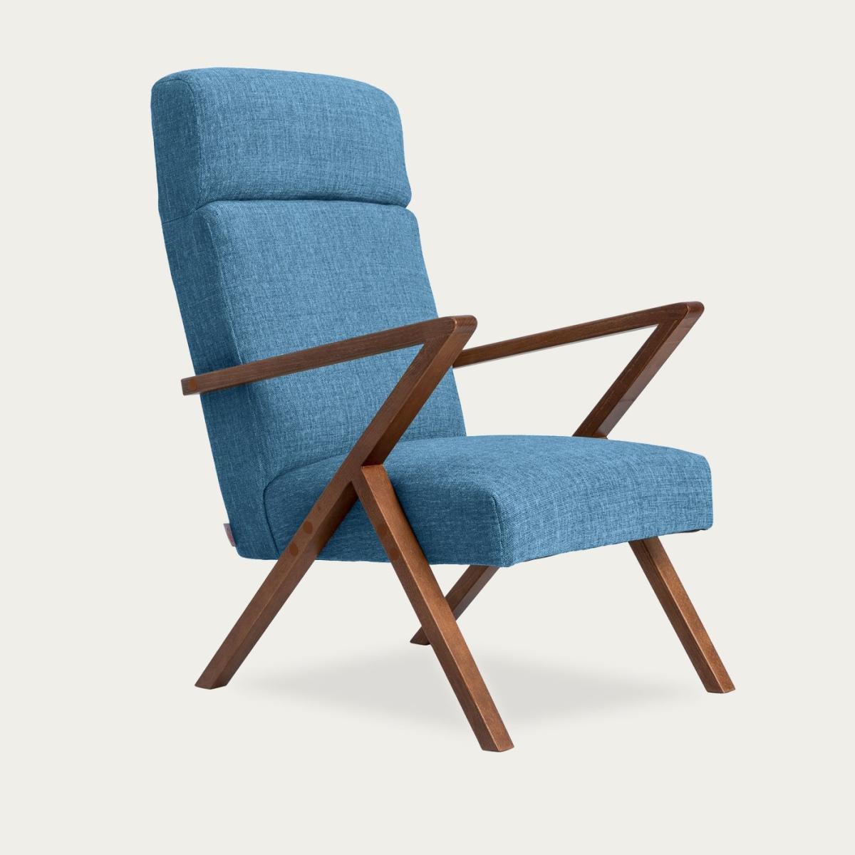 Denim Blue Retrostar Lounge Chair Facility Line – image 4
