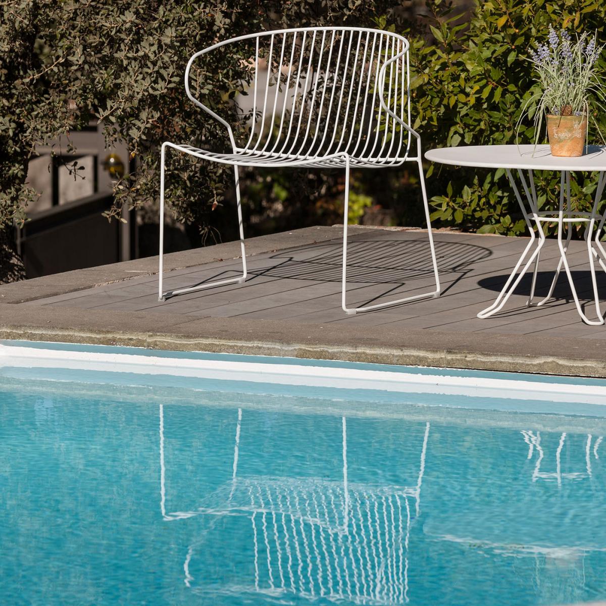 White Bolonia Armchair – image 2