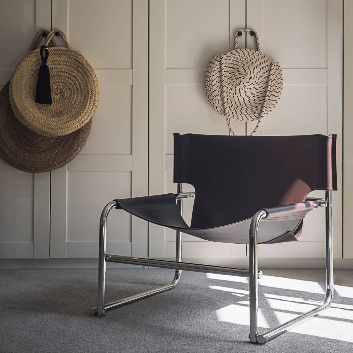Brown Leather T1 Chair – image 2