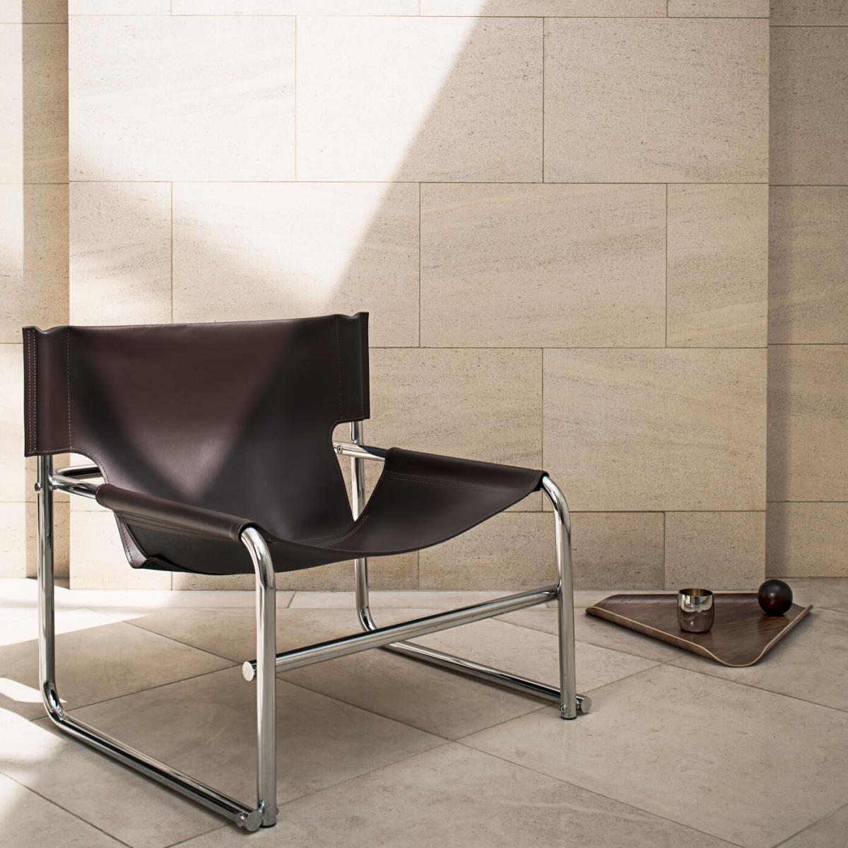 Brown Leather T1 Chair – image 3