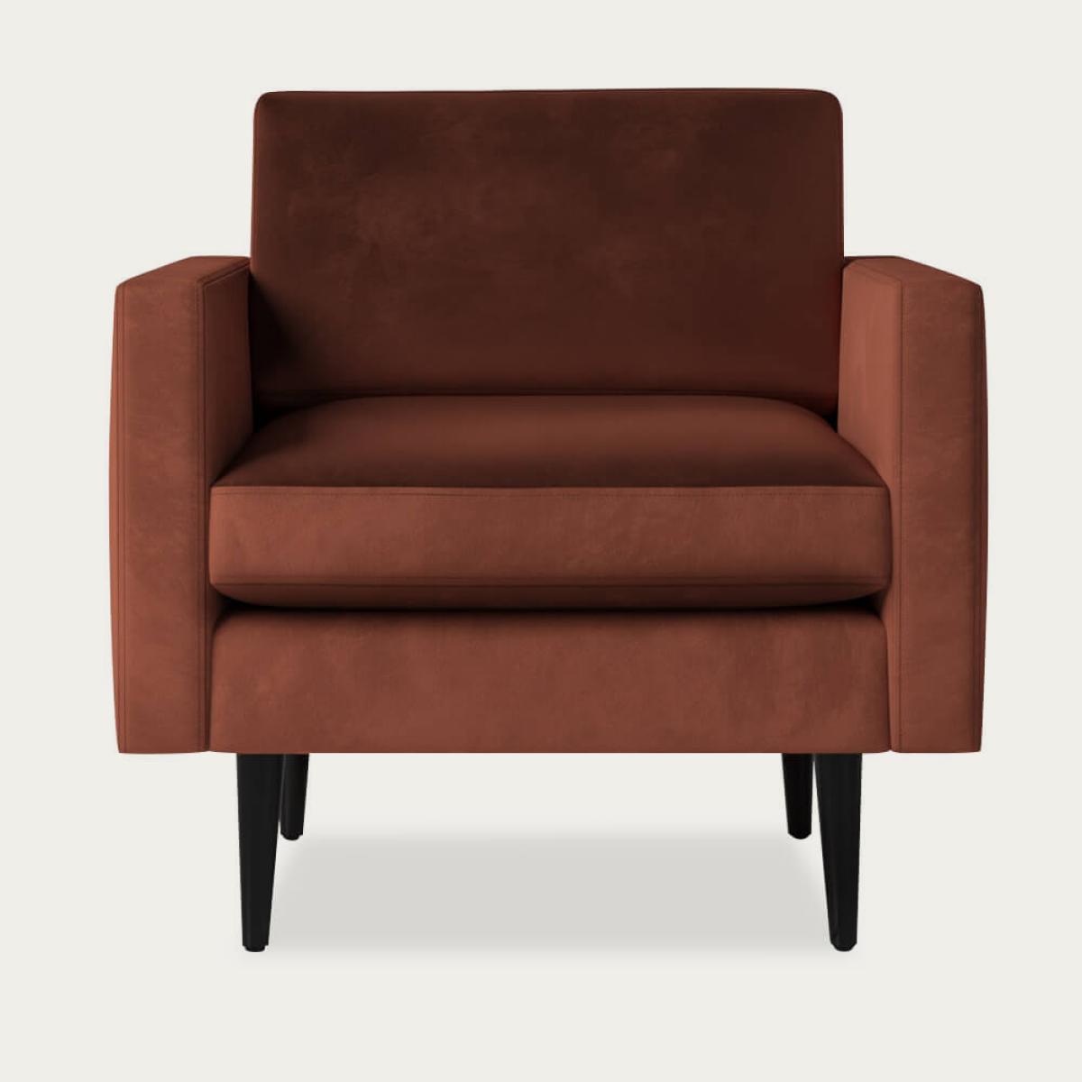 Brick Model 01 Velvet Armchair – image 1
