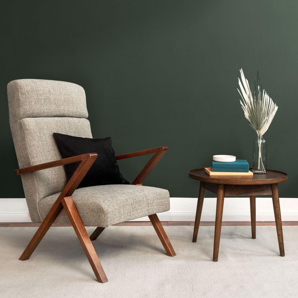 Slate Grey Retrostar Lounge Chair Facility Line – image 2
