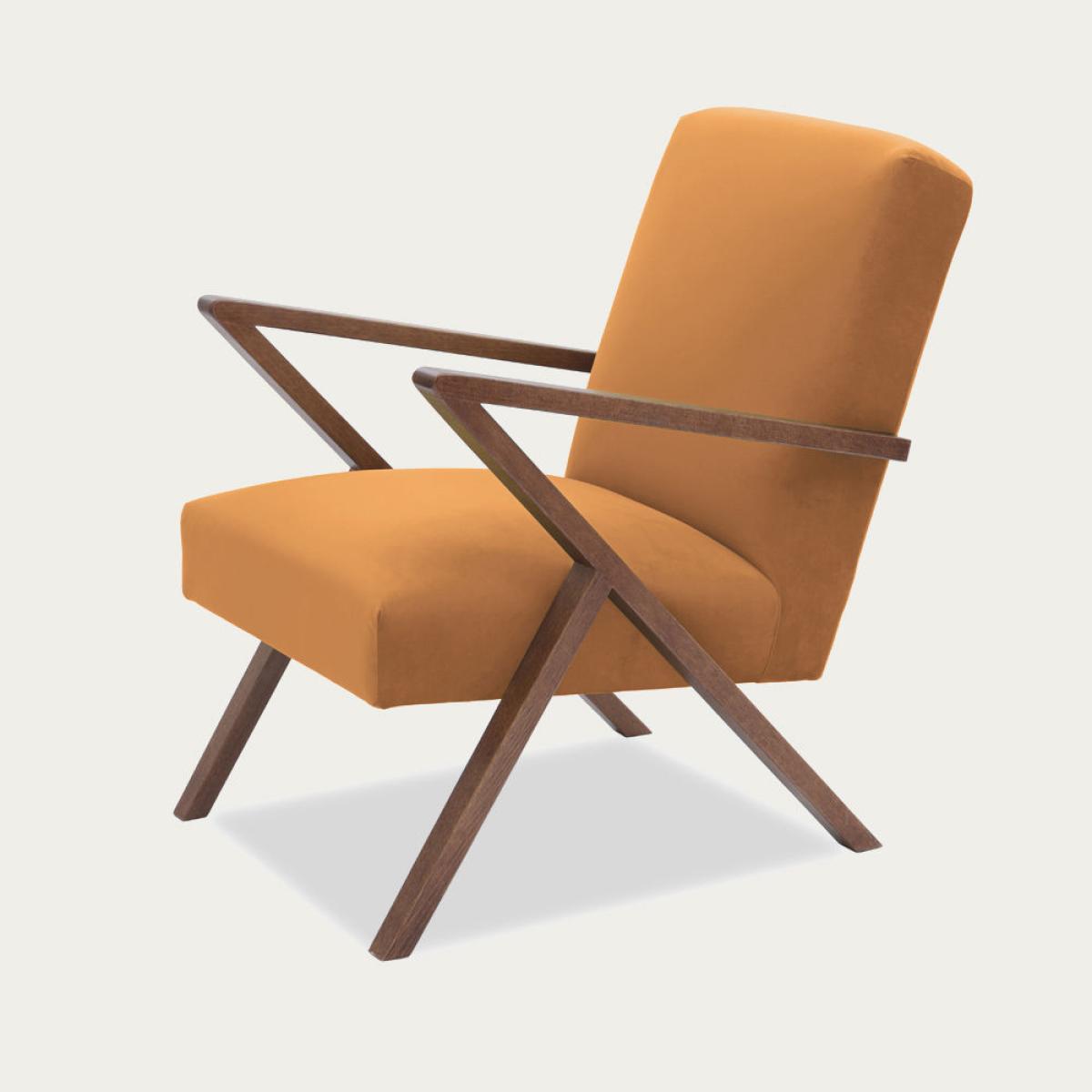 Orange Retrostar Chair Premium Velvet Line – image 3
