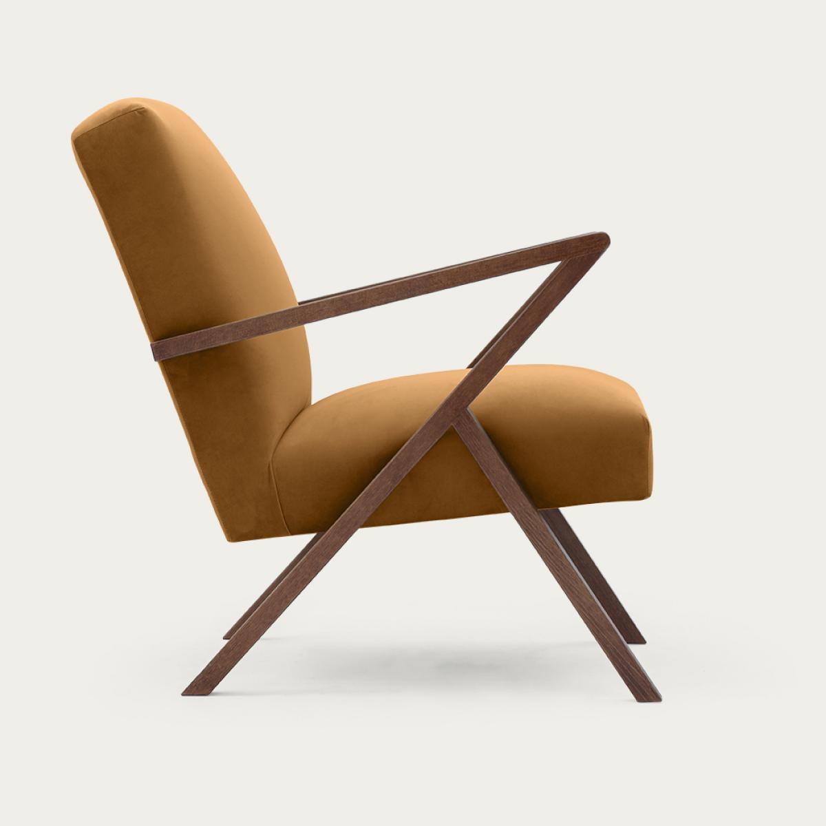 Orange Retrostar Chair Premium Velvet Line – image 1