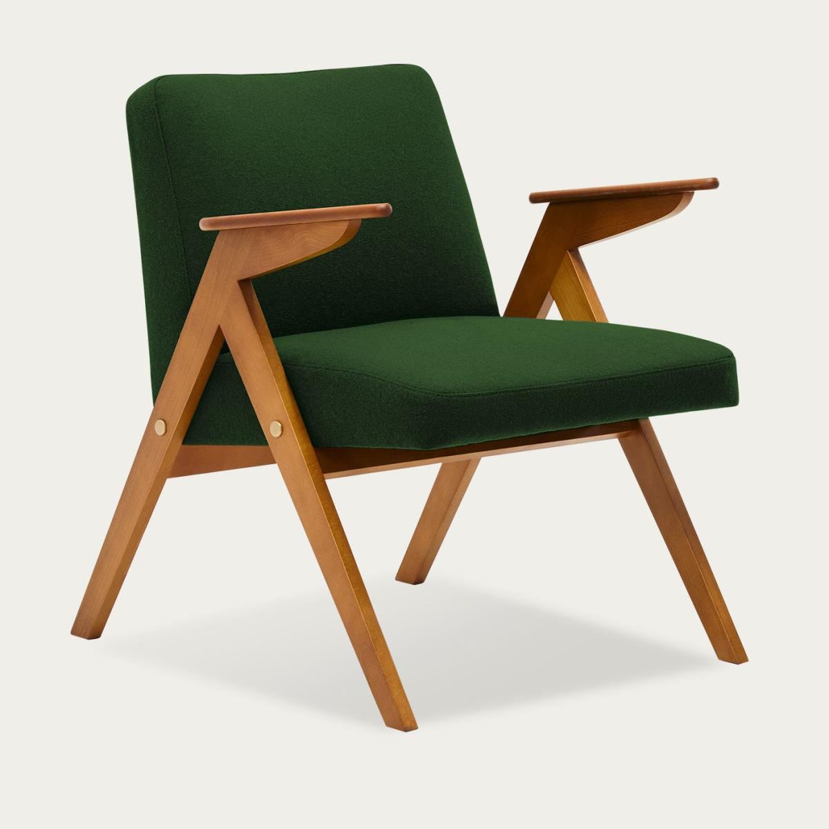 Forest Green Junco Armchair - Beech
