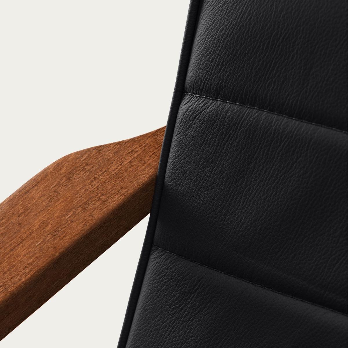 Black Apollo Lounge Chair Leather – image 3
