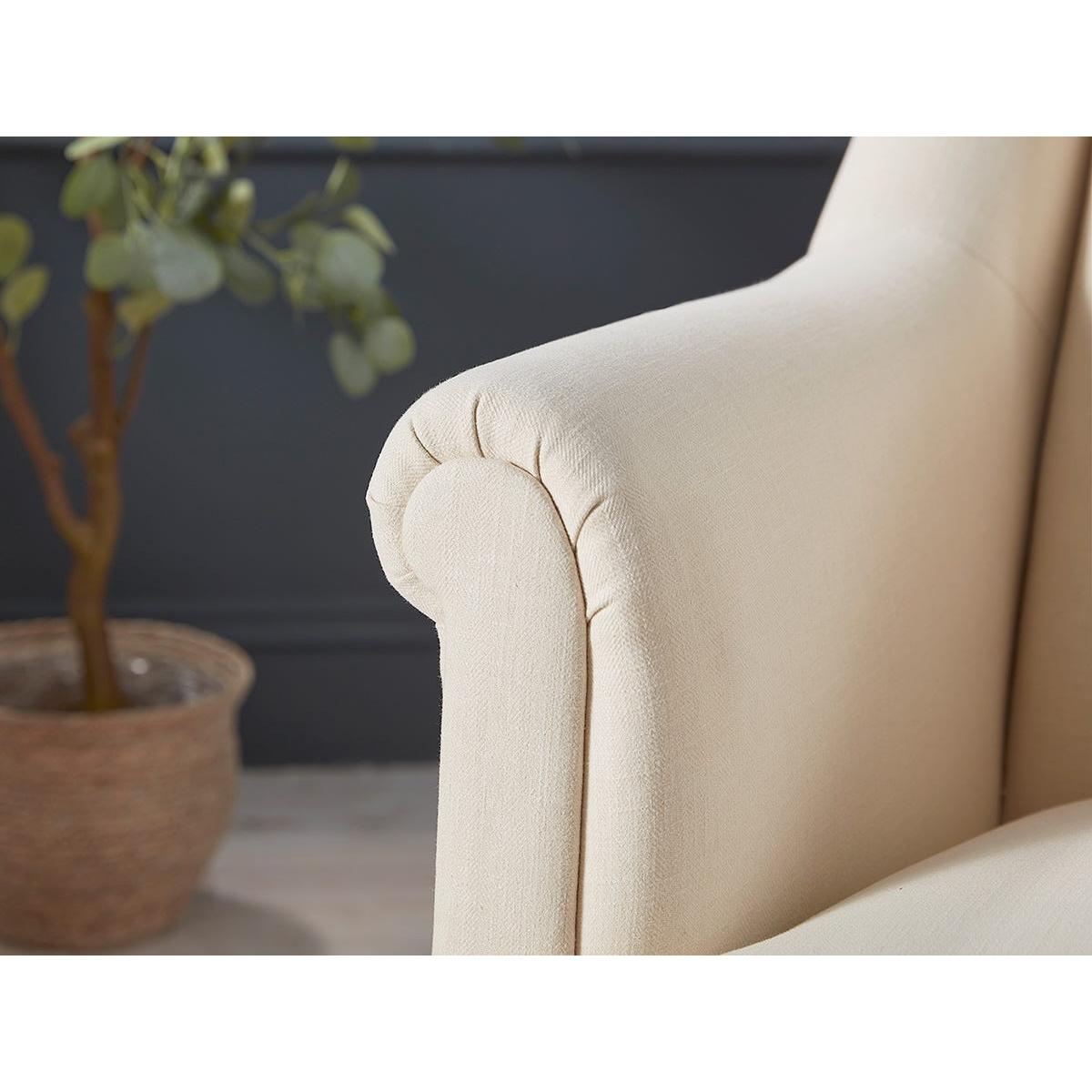Artes Armchair – Cumin Opulent Cotton Velvet – image 3