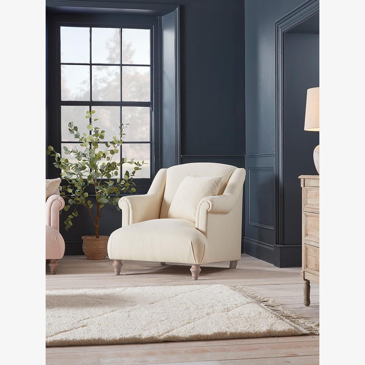 Artes Armchair – Cumin Opulent Cotton Velvet – image 1