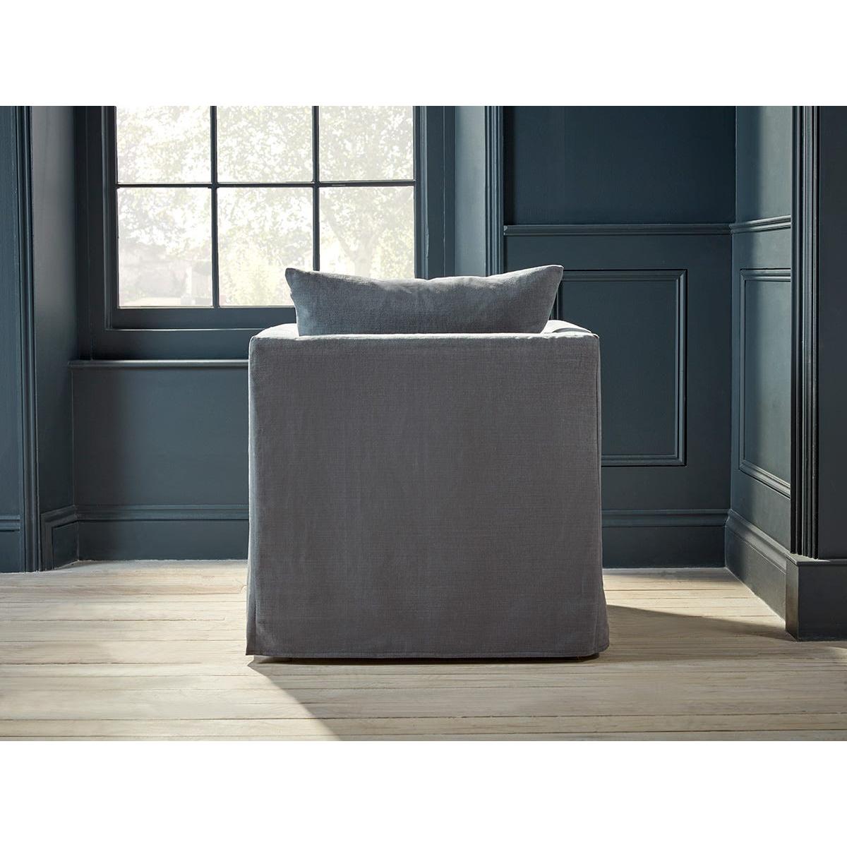 Colmar Armchair – Peony Wide Cotton Stripe – image 6