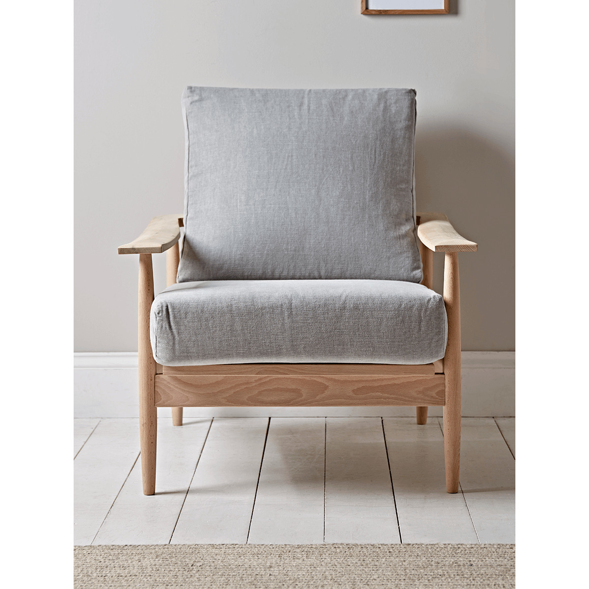 Beech Spindleback Armchair - Soft Grey – image 2