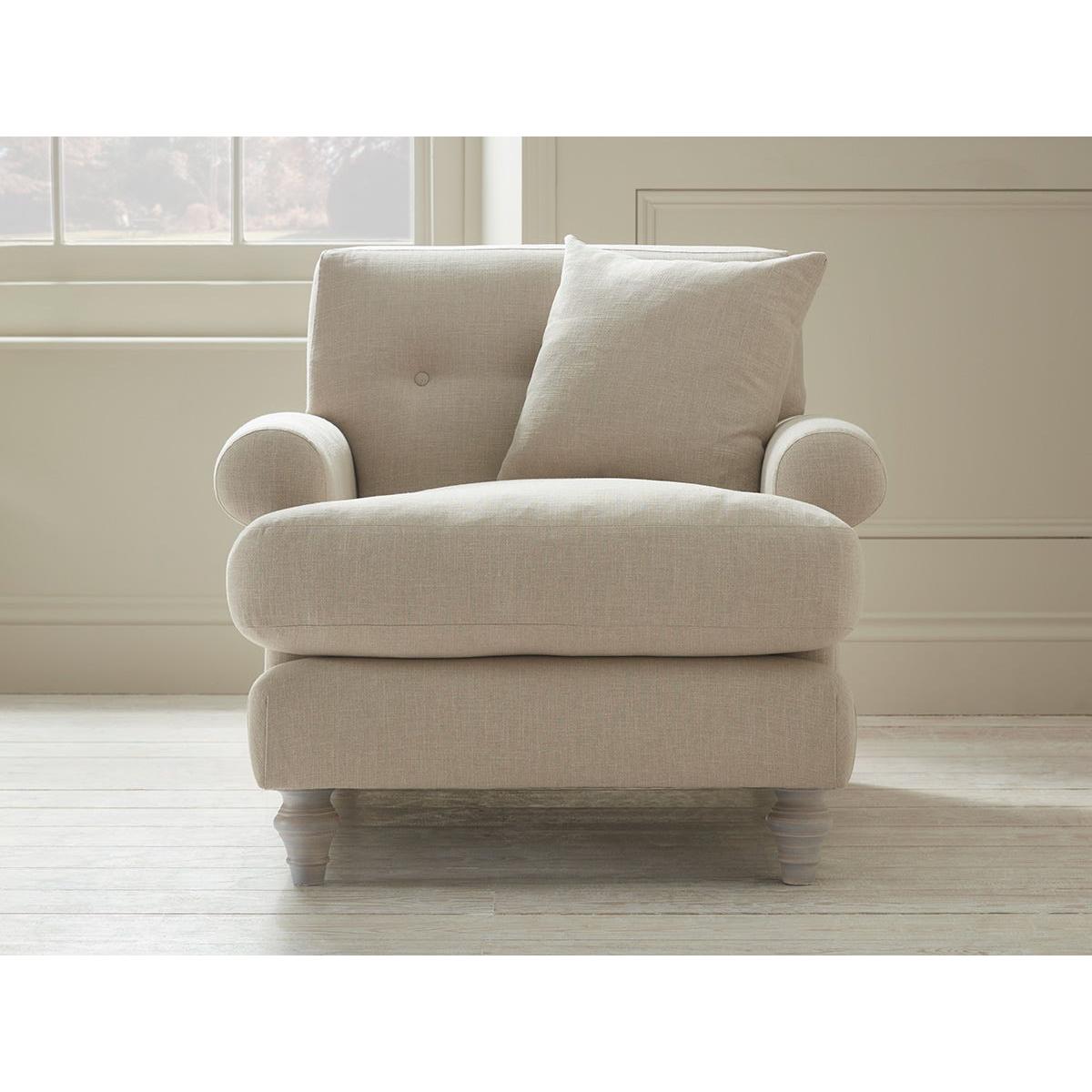Visby Armchair – Pale Stone Opulent Cotton Velvet – image 6