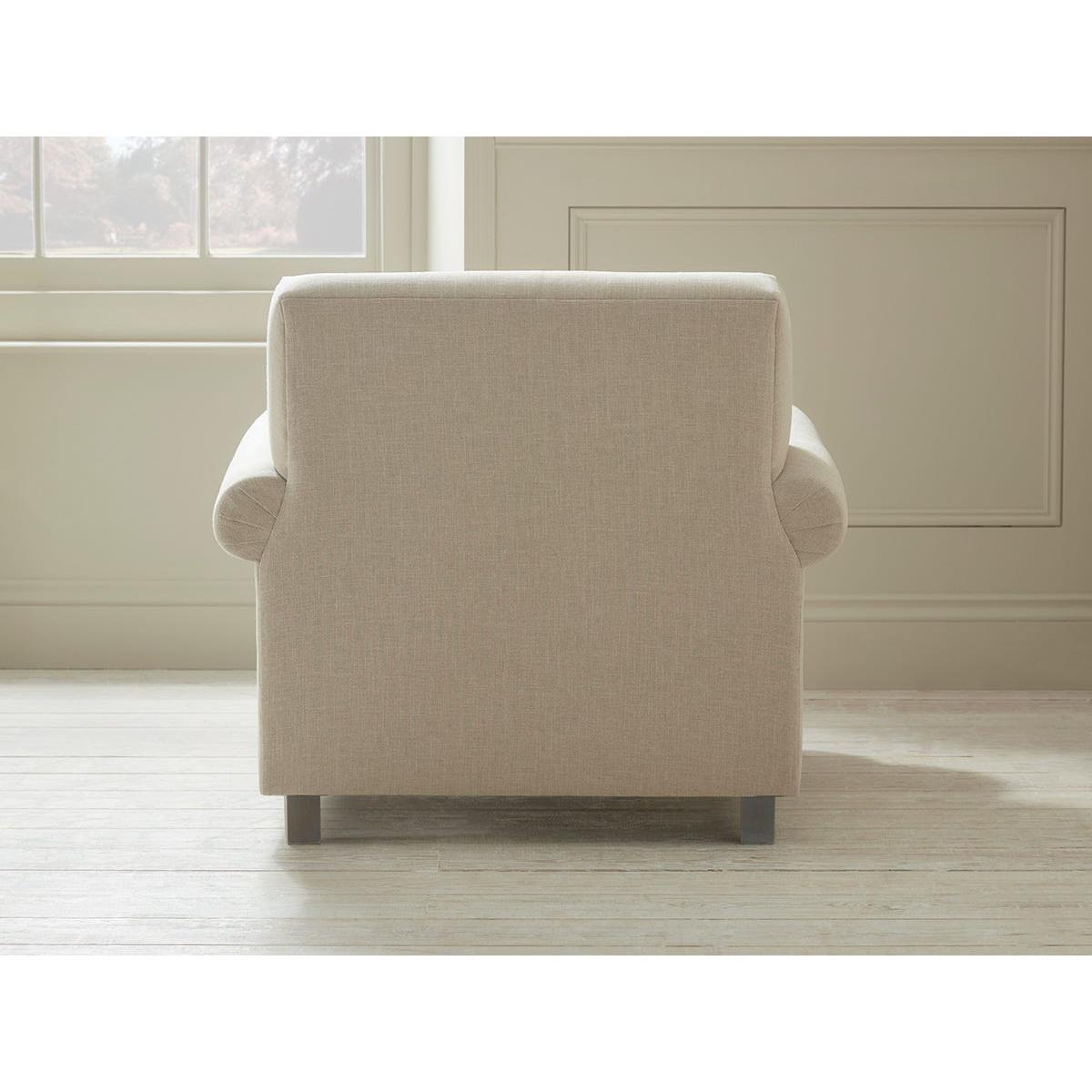 Visby Armchair – Pale Stone Opulent Cotton Velvet – image 8