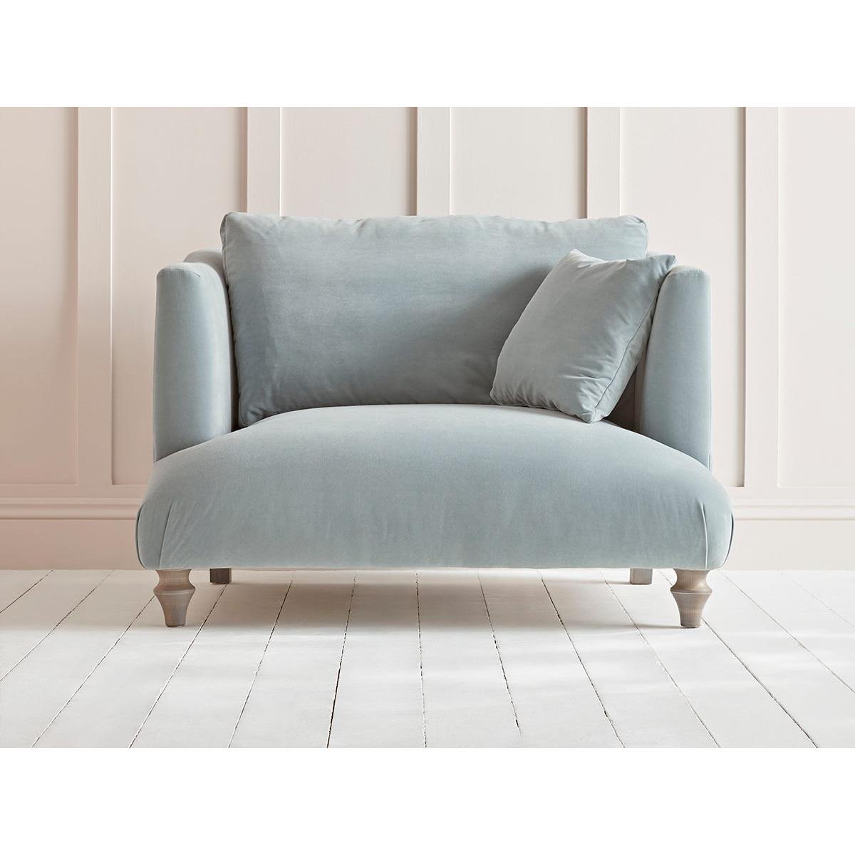 Geneve Love Seat – Sand Herringbone – image 7