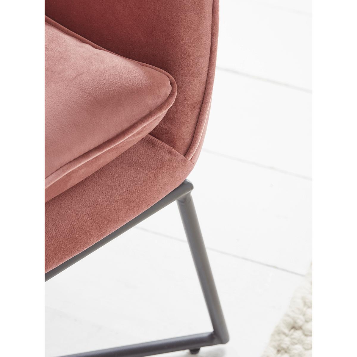 NEW Mona Velvet Armchair - Blush – image 4