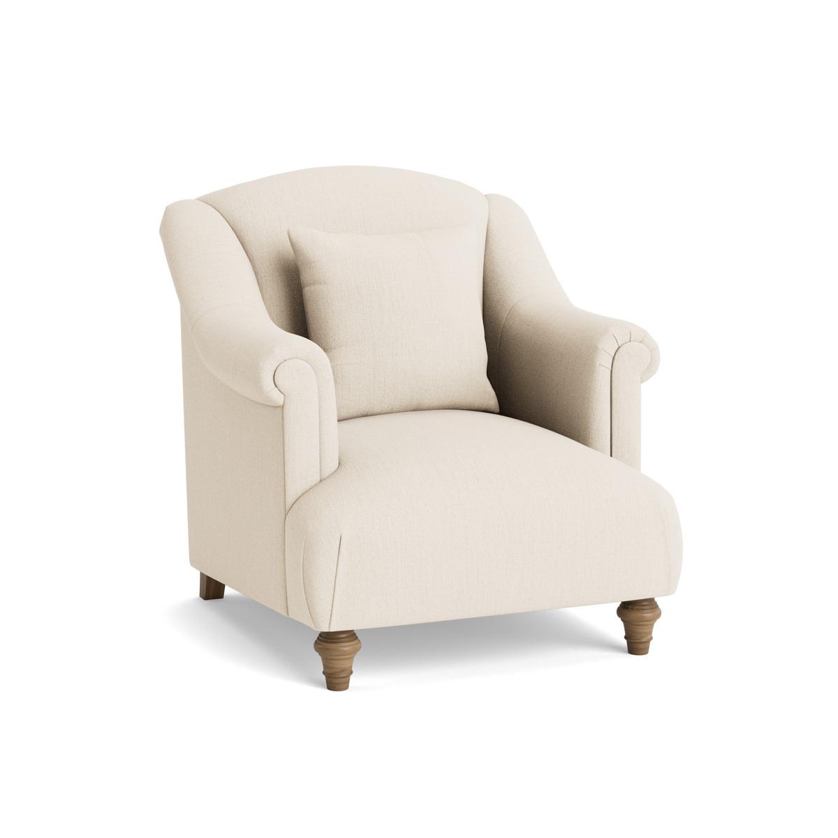 Artes Armchair – Steel Cotton Linen – image 8