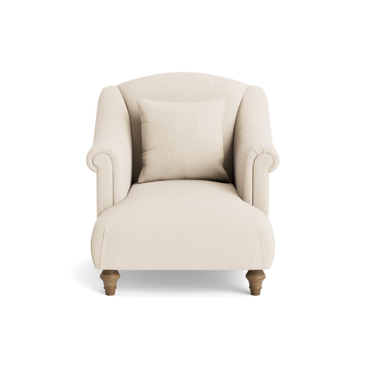 Artes Armchair – Steel Cotton Linen – image 9