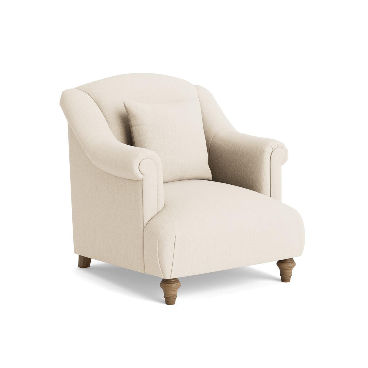 Artes Armchair – Pewter Cotton Linen – image 10