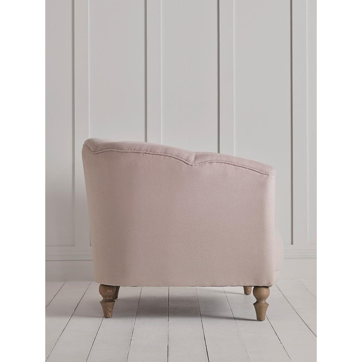 Lucille Armchair - French Blue Linen Cotton Blend – image 6