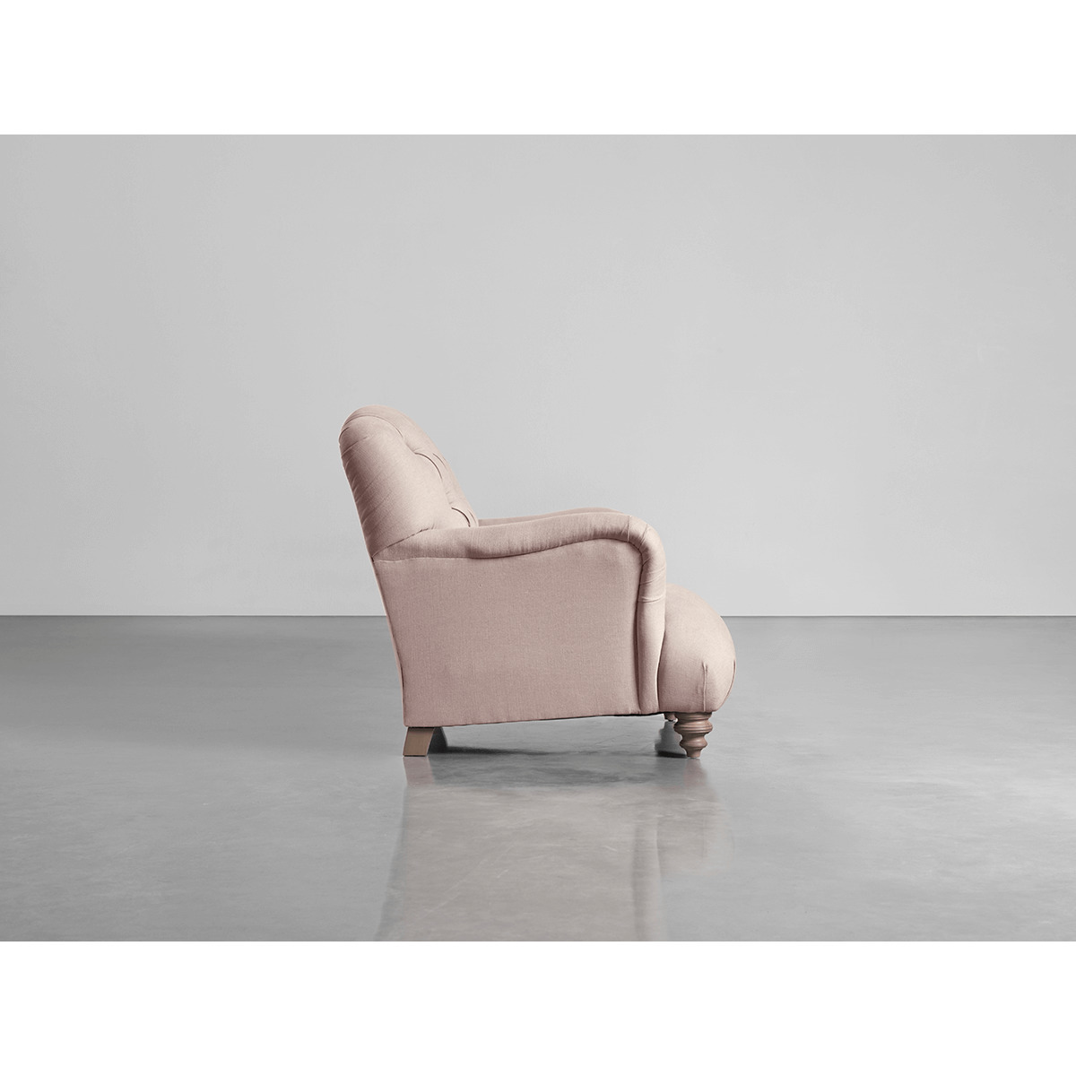 Buttoned Armchair Mallow Linen Cotton Blend – image 2